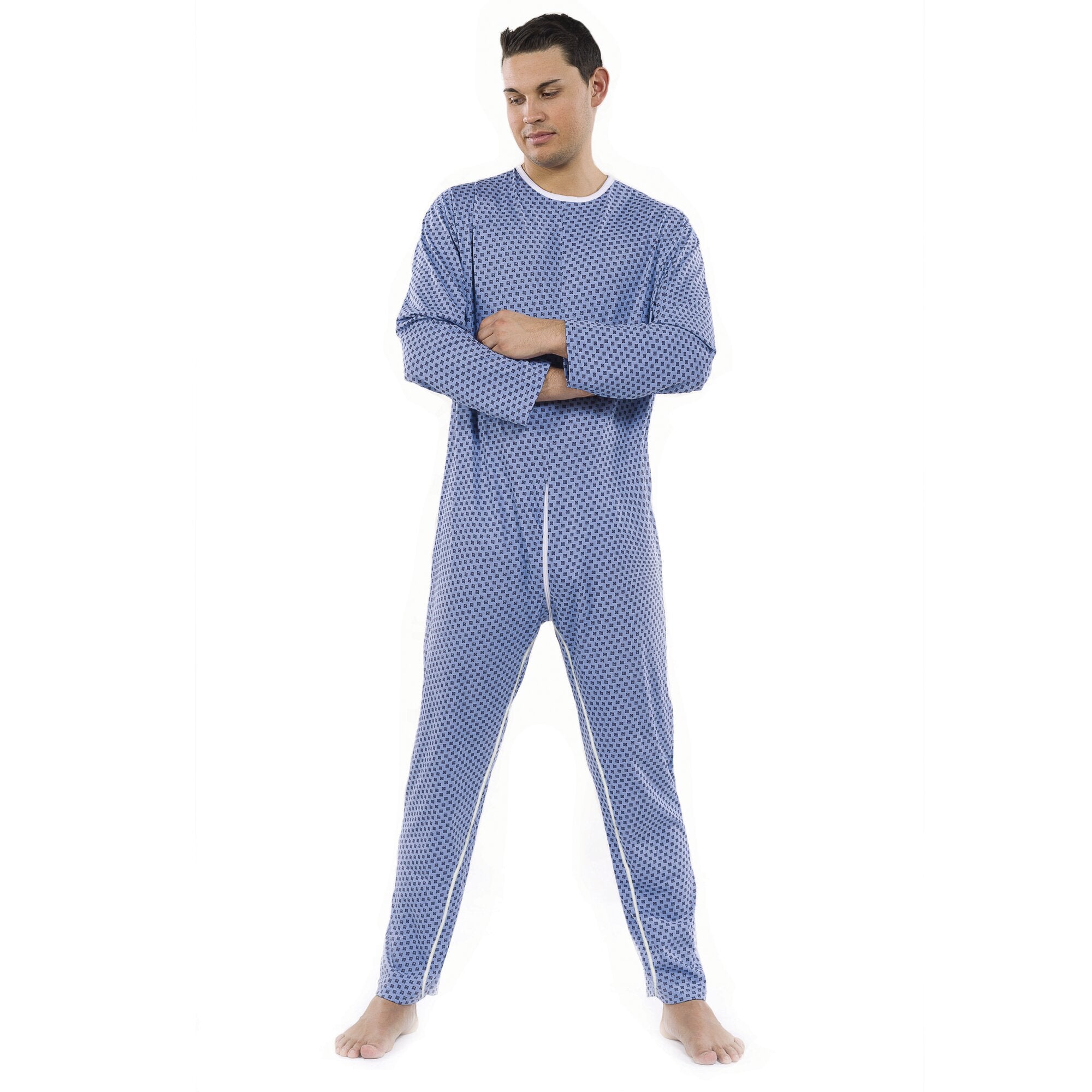 Pavis Pigiama Sanitario Per Degenti Uomo Colore Azzurro Taglia XXL Cod. 992-2