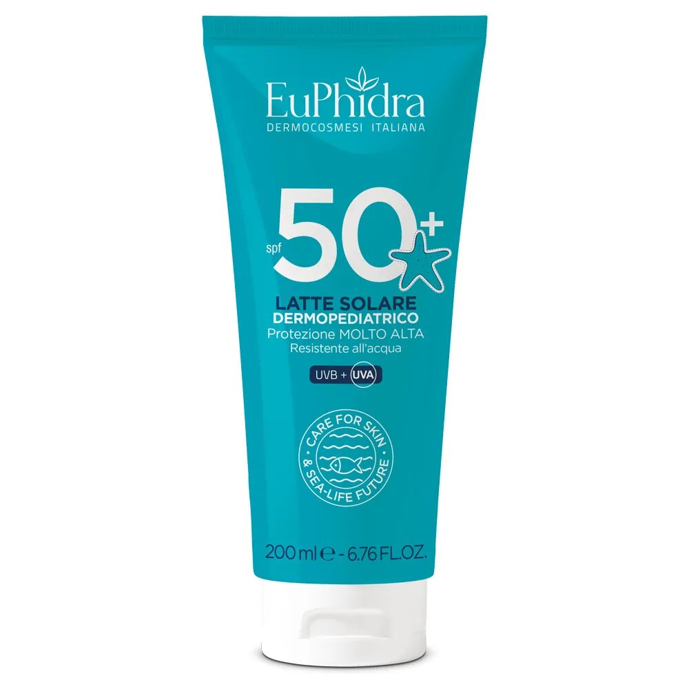Euphidra Latte Solare Dermopediatrico SPF50+ Tubo 200ml-2