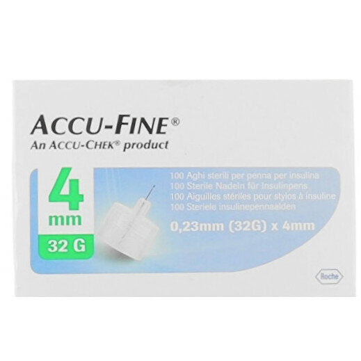 Roche Accu-Fine ago per insulina 32G x 4mm 100 pezzi-2
