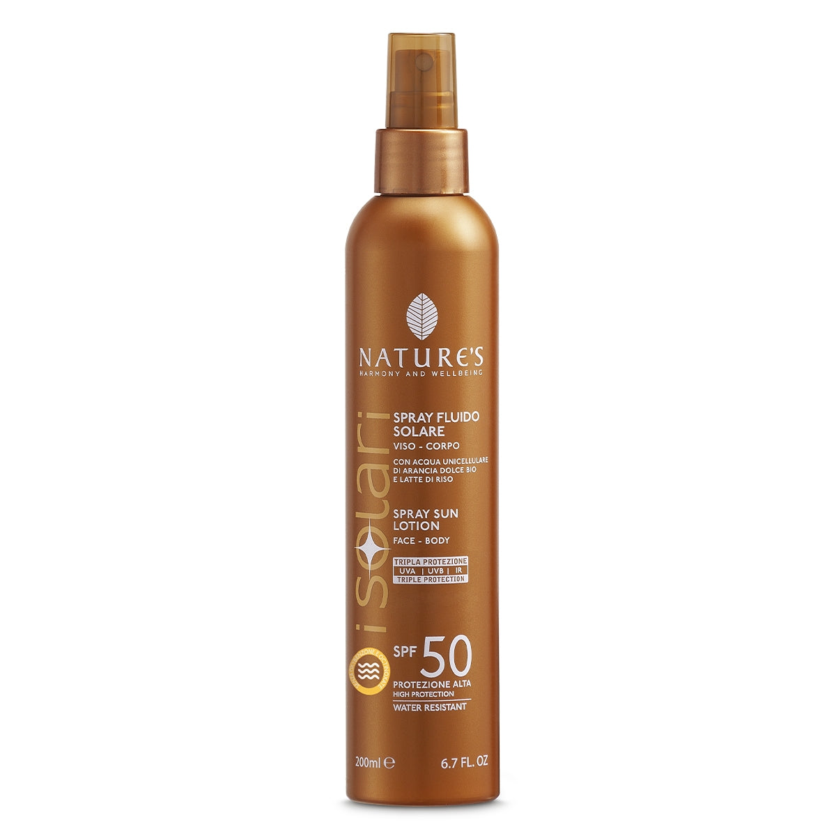 Nature's Solari Spray Fluido Viso/Corpo SPF50 200ml-3