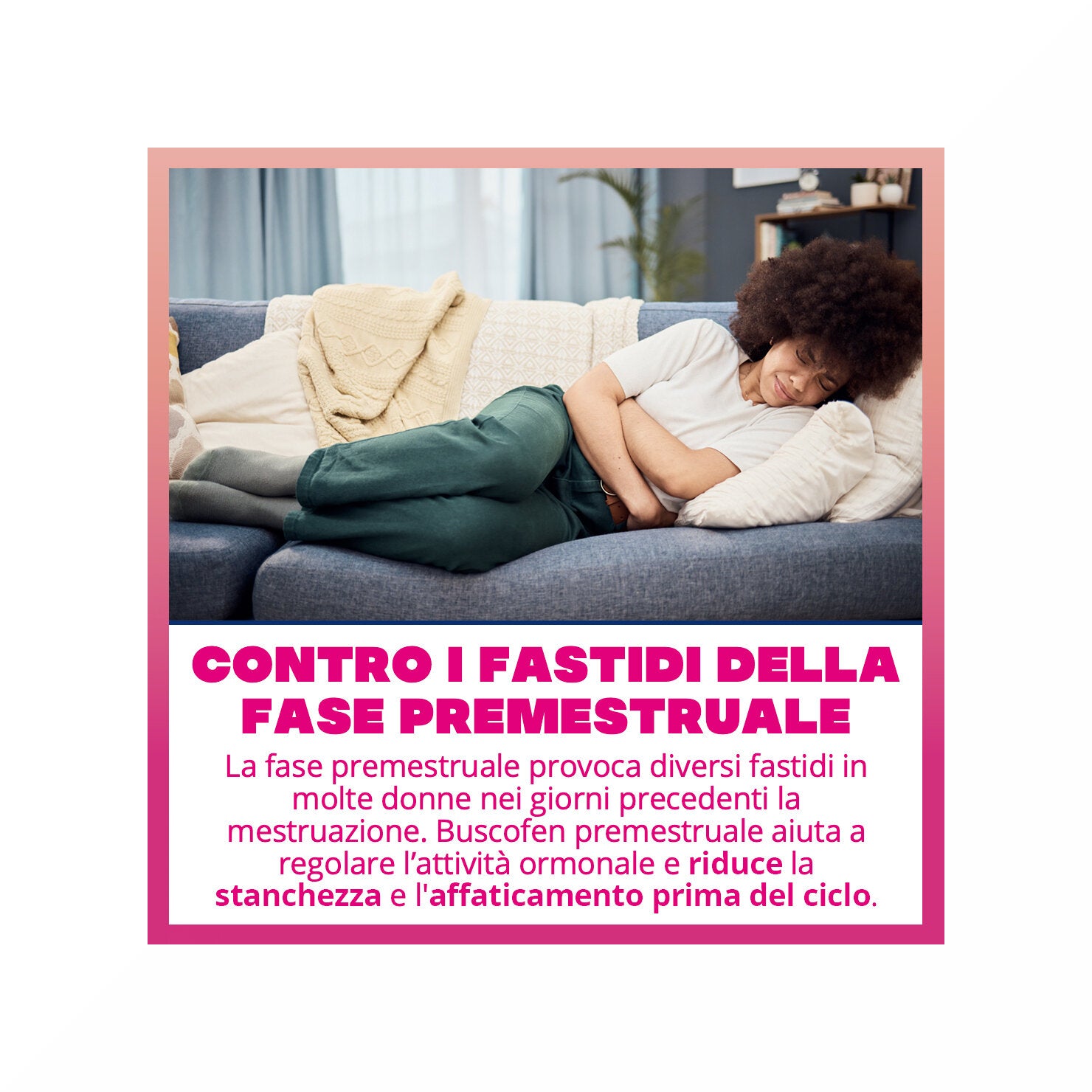 Buscofen Premestruale Integratore Alimentare, Magnesio, Vitamina B6, Vitamina E e Calcio, 15 Compresse Effervescenti-9