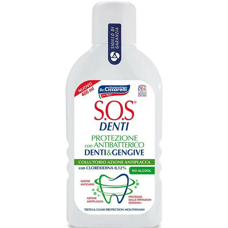 Dr. Ciccarelli SOS Denti collutorio antiplacca Clorexidina 0.12% 400ml-2