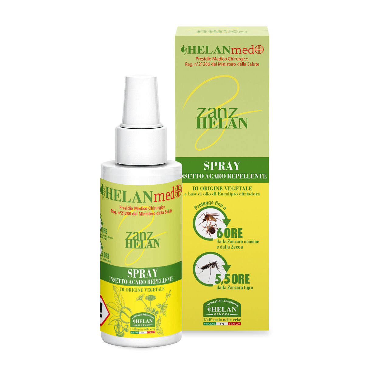 Helan Zanzhelan Spray Insetto Acaro Repellente 100ml-1