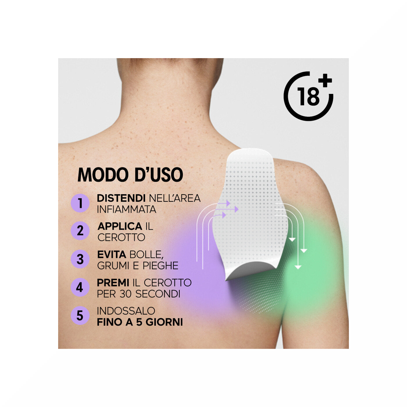 Initiv Cerotti Spalla Dolori Muscolari Da Lievi A Moderati Senza Medicinali 3 Pezzi-6