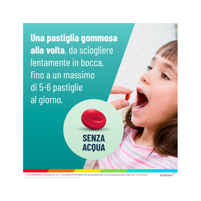 Neoborocillina Gola Junior gusto Fragola 15 pastiglie gommose-6