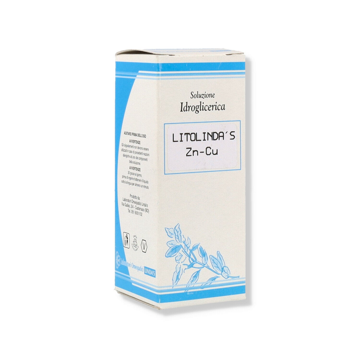 Linda's Zi-Cu Integratore Alimentare Gocce 50ml-1