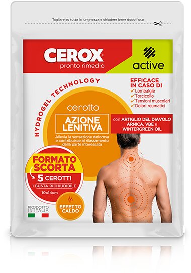 Cerox Active Cerotto Azione Lenitiva 5 Pezzi-1