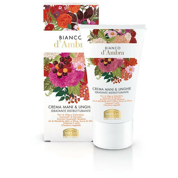 Helan Bianco d'Ambra Crema Mani & Unghie Idratante e Ristrutturante 50ml-2