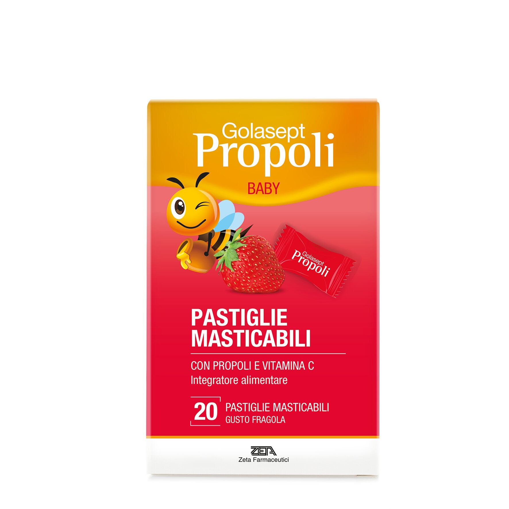 Golasept Propoli Baby Gusto Fragola 20 Compresse-2