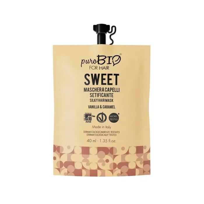 Purobio For Hair Maschera Sweet Setificante Concentrata Bustina 40ml-1