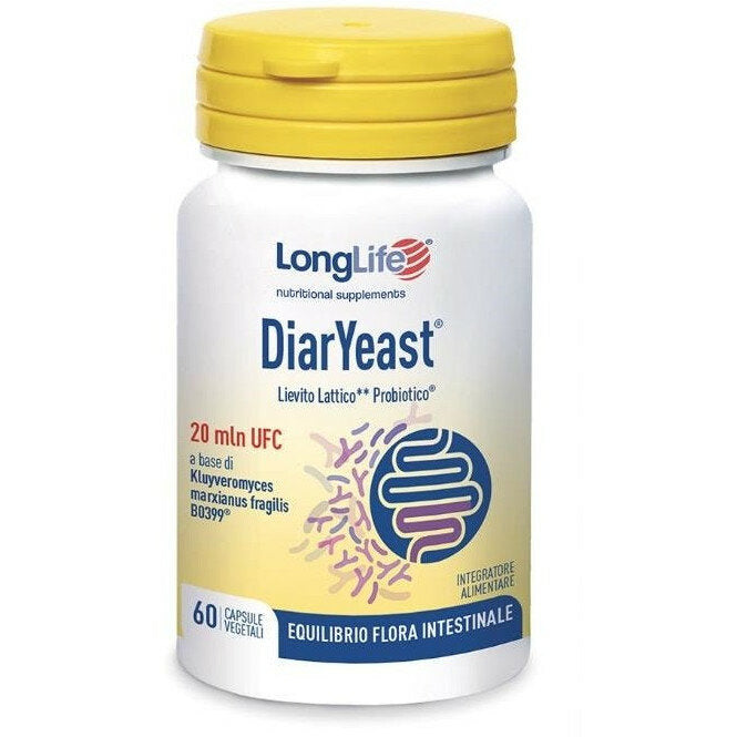 Longlife DiarYeast equilibrio della flora intestinale 60 capsule-2