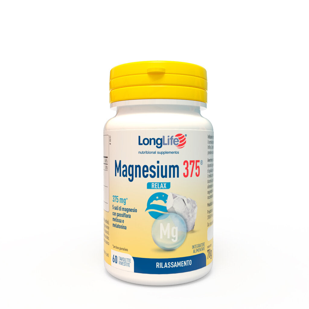 Longlife Magnesium 375 Relax 60 Tavolette Rivestite-2