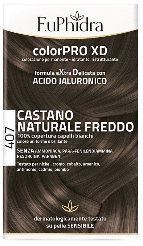 Euphidra ColorPro XD Kit Tinta Capelli 407 Castano Naturale Freddo-1