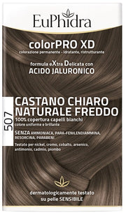 Euphidra ColorPro XD Kit Tinta Capelli 507 Castano Chiaro Naturale Freddo-2