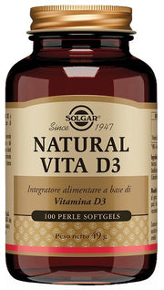 Natural Vita D3 Solgar 100 Perle Integratore Vitamina D3-1