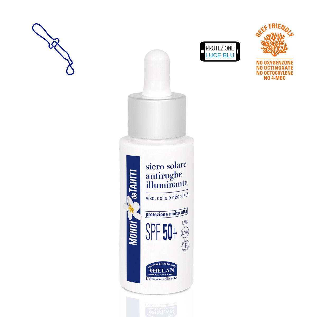 Helan Monoi De Tahiti Siero Solare Antirughe Illuminante 30ml SPF50+-2