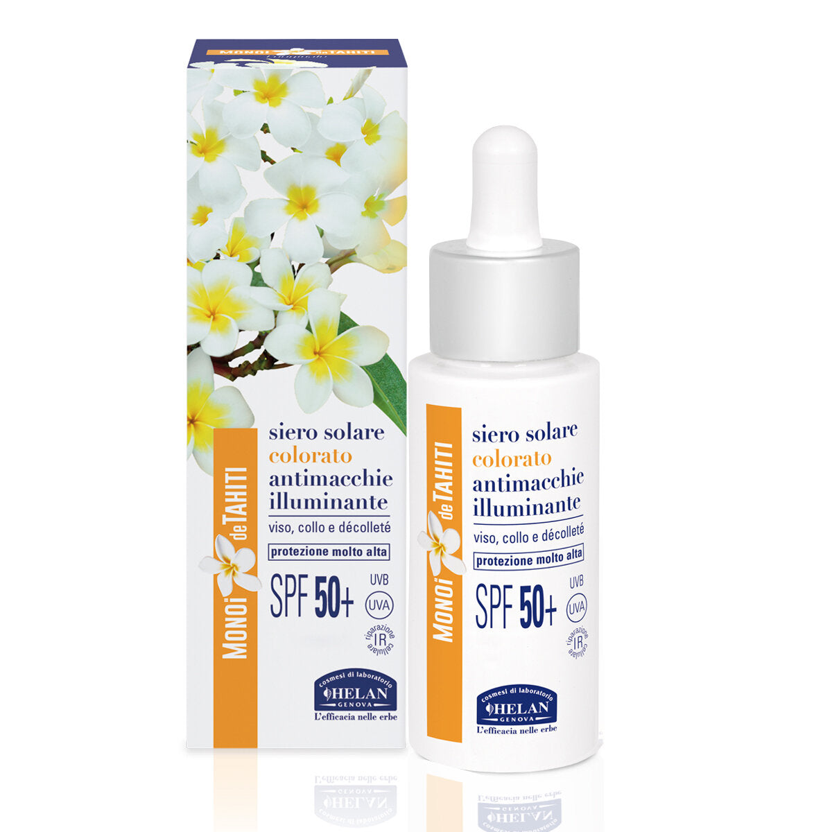 Helan Monoi De Tahiti Siero Solare Colorato Antimacchie Illuminante 30ml SPF50+-1