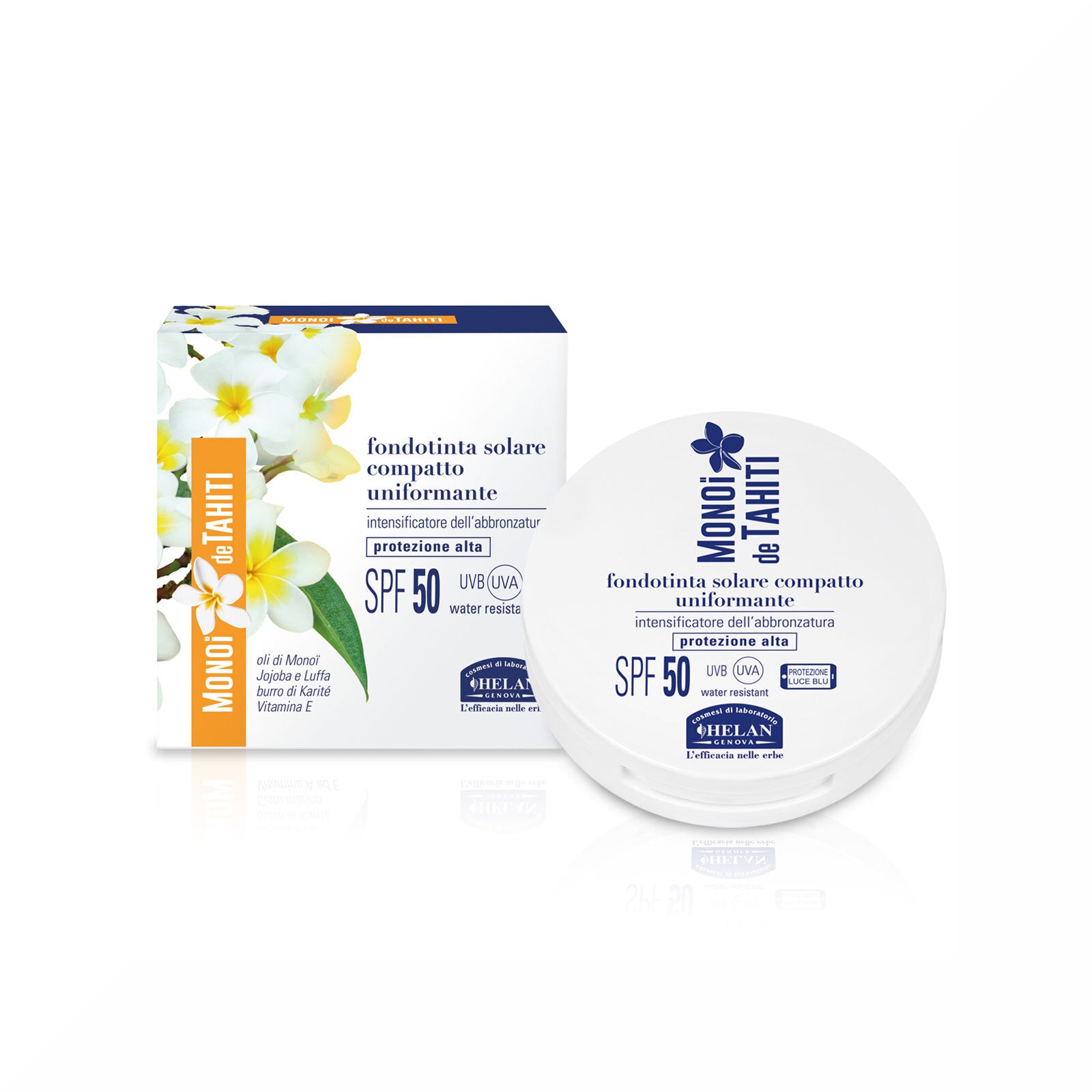 Helan Monoi De Tahiti Fondotinta Solare Compatto Uniformante Maitai SPF50-1