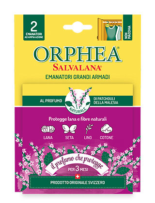 Orphea Emanatori Grandi Armadi Profumo  Patchouli Della Malesia 2 Pezzi-2