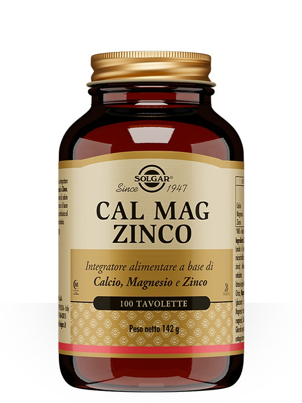 Solgar Cal Mag Zinco integratore alimentare 100 tavolette-1