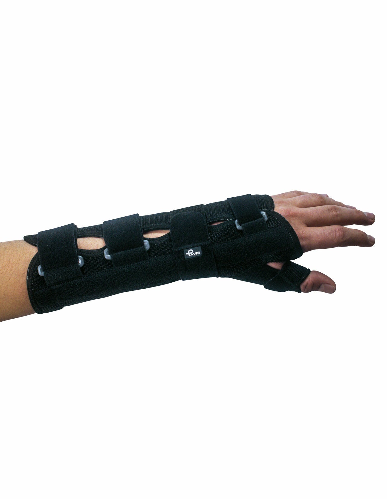 Pavis P-fix + Long Polsiera Lunga Con Supporto Pollice Destra Colore Nero Taglia L Cod.132-1