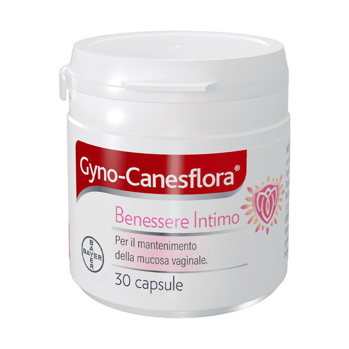 Gyno Canesflora probiotico con vitamina B2 per benessere Intimo e Flora Vaginale Equilibrata 30 cps-1