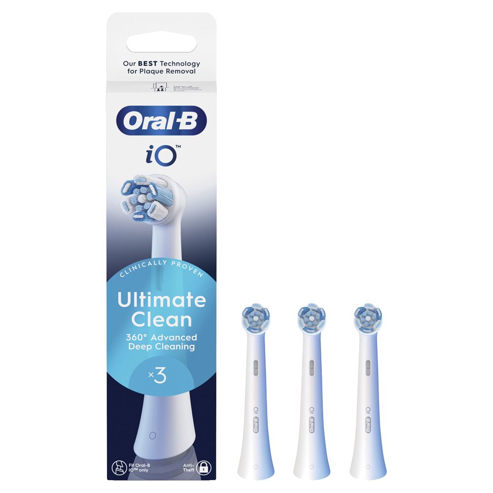 Oralb Power Refill io Ultra Clean White 3 Pezzi-1