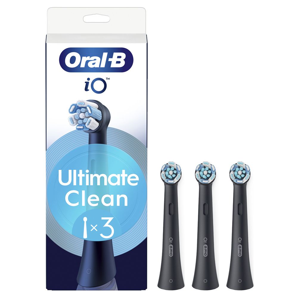 Oralb Power Refill io Ultra Clean Black 3 Pezzi-1
