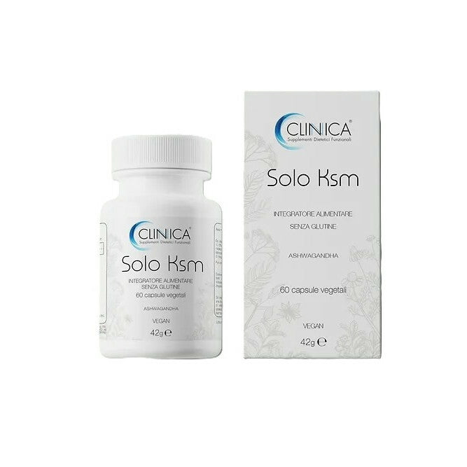 Clinica Solo Ksm - ashwagandha - 60 capsule = 1 mese di trattamento-1