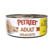 Petreet Natura Sfilaccetti di Pollo alimento umido per gatti adulti 70g-2