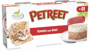 Petreet Tonno Riso Cibo Umido Per Gatti Adulti Lattina 2x170g-2