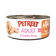 Petreet Natura Tonno Rosa con Salmone alimento umido per gatti adulti 70g-2