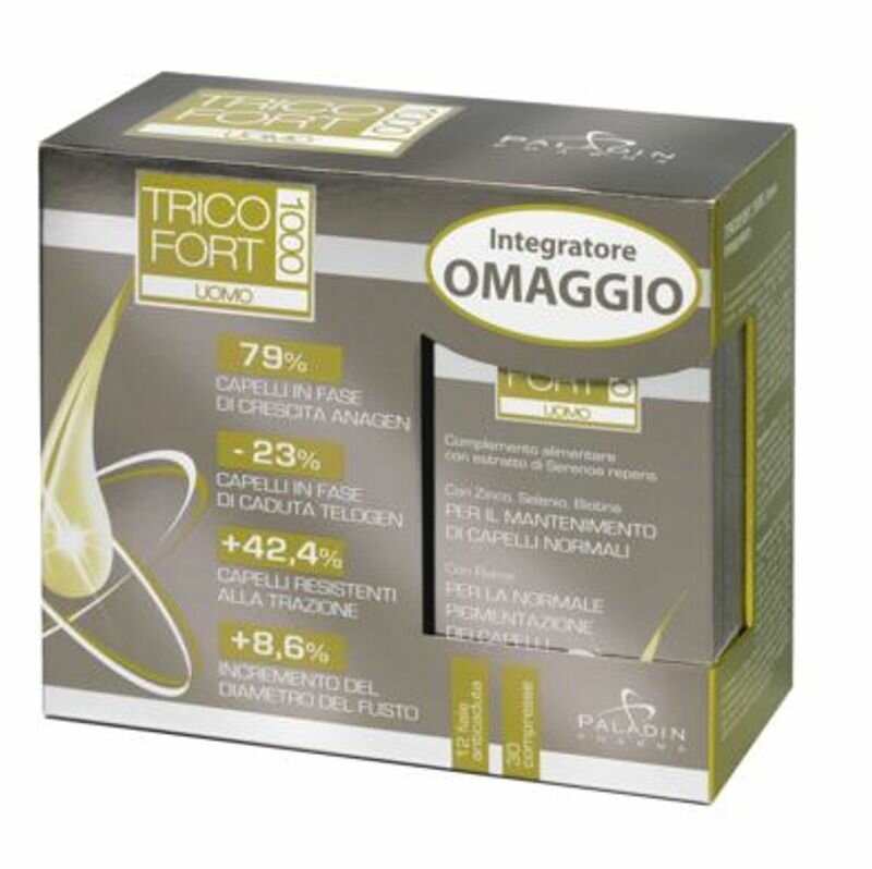 Tricofort 1000 uomo anti-caduta doppio pacco 24 fiale da 5ml-1