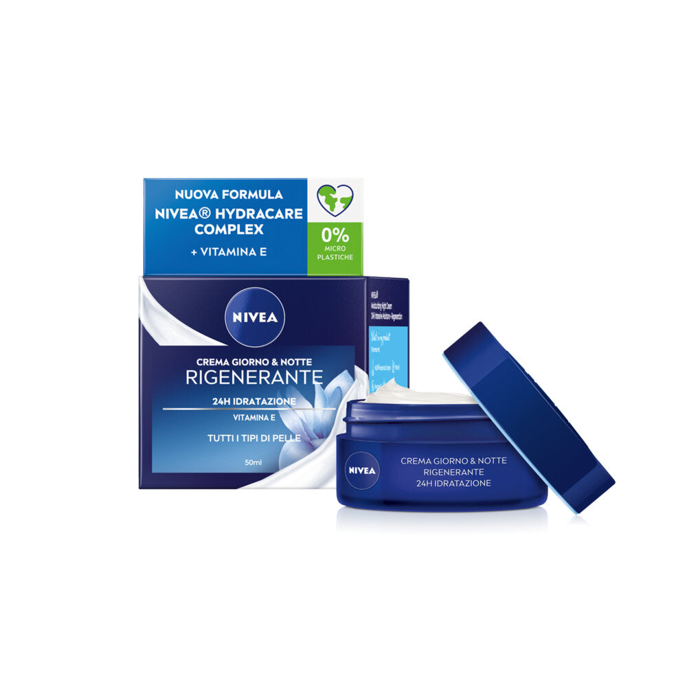 Nivea Crema Giorno & Notte Rigenerante 50 ml Crema Viso Nutriente Con Vitamina E E Provitamina B5-2
