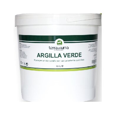Argilla Verde Defaticante/Refrigerante Pasta Per Equini Secchiello 10kg-2