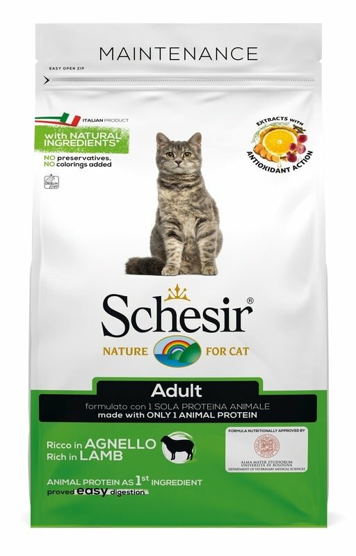 Schesir Mantenimento Croccantini Con Agnello Per Gatti Adulti Sacco 1,5kg-2