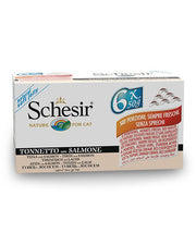 Schesir Tonnetto Con Salmone Cibo Umido Gatti Adulti Multipack 6x50g-2