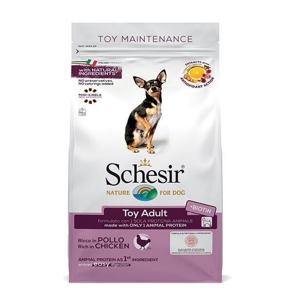 Schesir Riccco In Pollo Cibo Secco Cani Adulti Taglia Toy Sacco 2 Kg-1