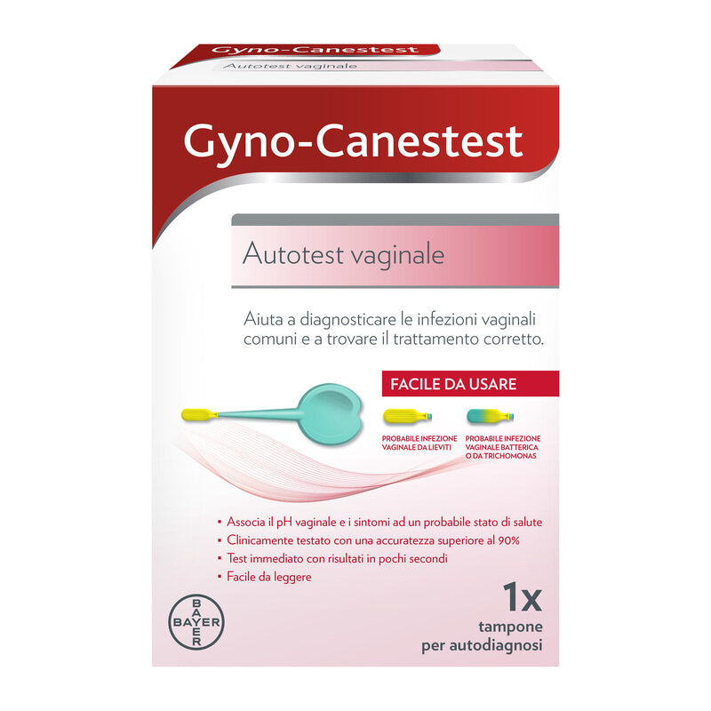 Gyno-Canestest Autotest Vaginale Diagnosi Infezioni Vaginali, Candida, Vaginosi Batterica, 1 Tampone-12