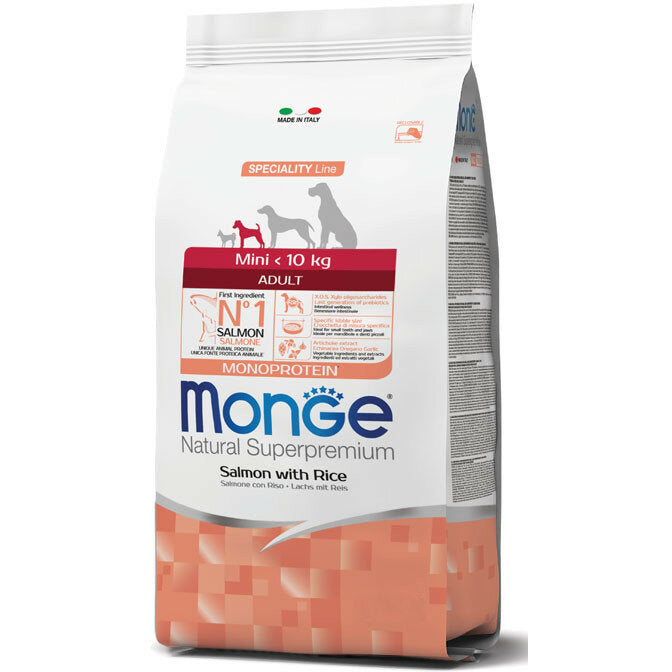 Monge Salmone E Riso Cibo Secco Per Cani Adulti Taglia Piccola Sacco 2,5 Kg-2