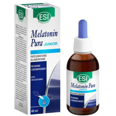 Esi Melatonin Pura Junior gocce gusto cioccolato bianco 40ml-2