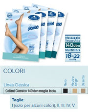 Sauber Collant 140 Denari Maglia Liscia Neutro Beige 5 Linea Classica-0