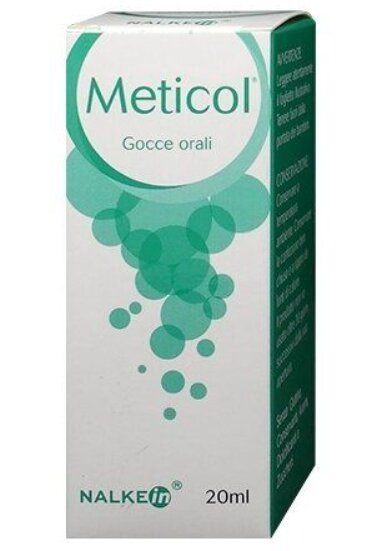 Nalkein Meticol Gocce Orali trattamento della sintomatologia collegata alla formazione di gas 20ml-2