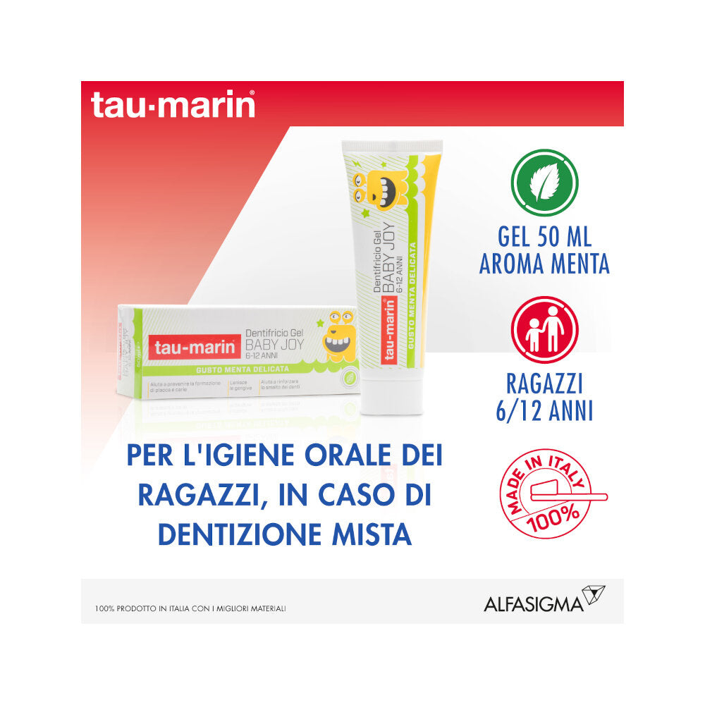 Tau-Marin Dentifricio Gel Baby Joy 6-12 anni 50ml-2