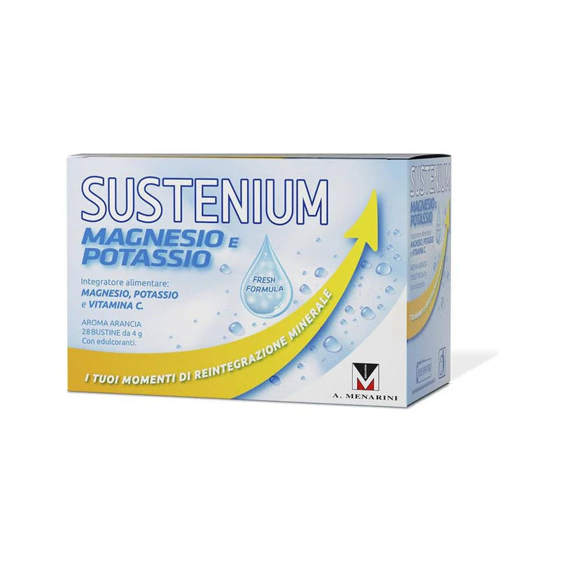 Sustenium Magnesio e Potassio Gusto Arancia 28 bustine