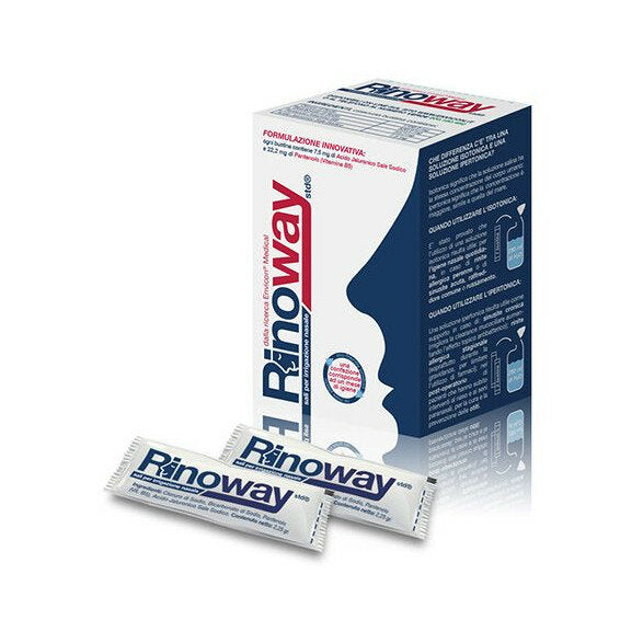 Rinoway Std sali per irrigazione nasale Isotonici con nebulizzatore 30 bustine-2