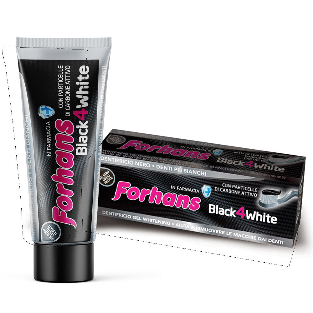 Forhans Dentifricio Gel Black 4White-2
