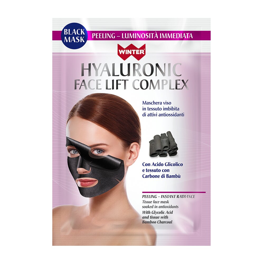 Winter Hyaluronic Face Lift Complex Black Mask Peeling luminosità immeditata 25 ml-2