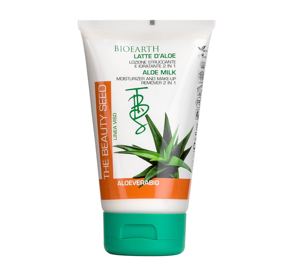 Bioearth Latte d'Aloe Detergente Idratante Viso 150ml-2