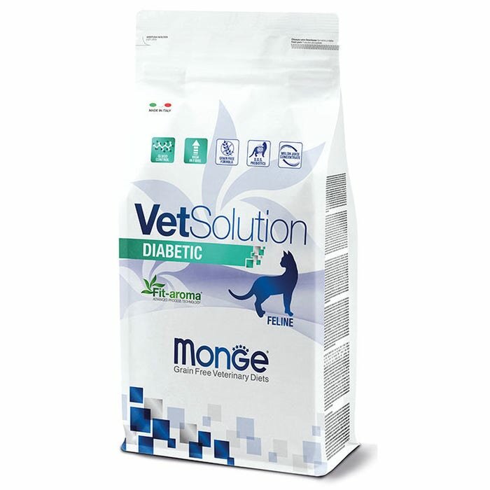 Monge VetSolution Diabetic Linea Veterinaria Cibo Secco Gatti 1,5Kg-2